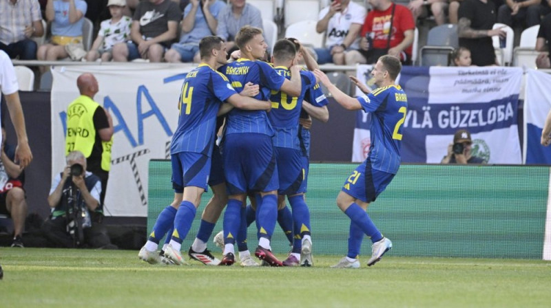 Ukrainas U21 futbolisti Foto: IS/Scanpix