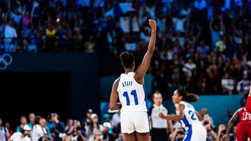 Valeriane Ajaji 2024. gadā Parīzē. Foto: FIBA