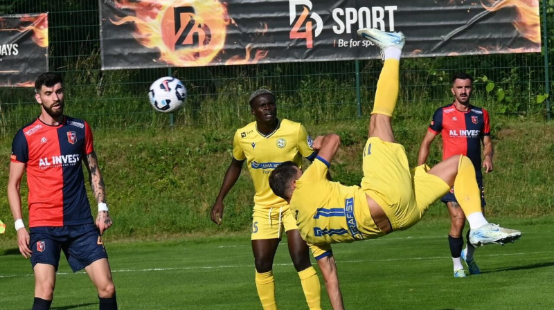 Mirklis no Koperas un Škodras "Vllaznia" spēles. Foto: FC Koper