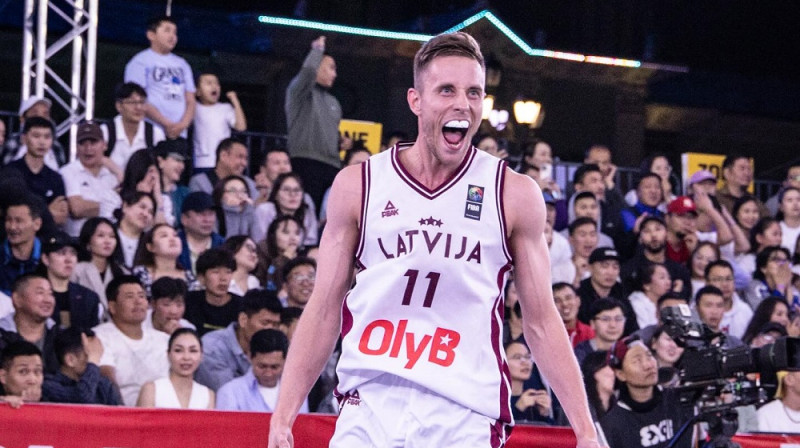Kristaps Gludītis 2025. gada 23. jūnijā. Foto: FIBA