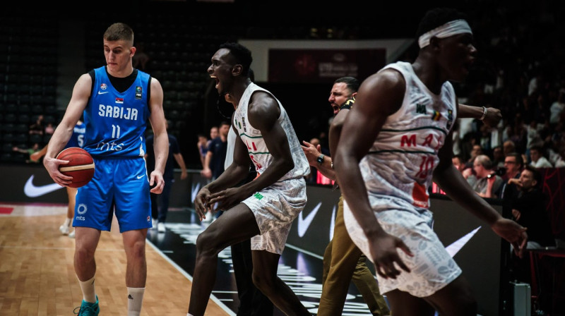 Mali U19 valstsvienības basketbolistu prieks. Foto: FIBA