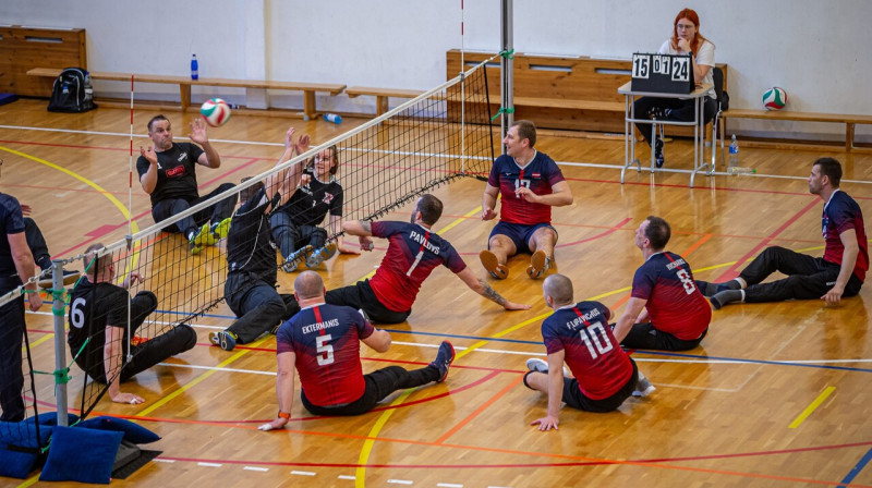 Foto: Latvijas sēdvolejbola komanda