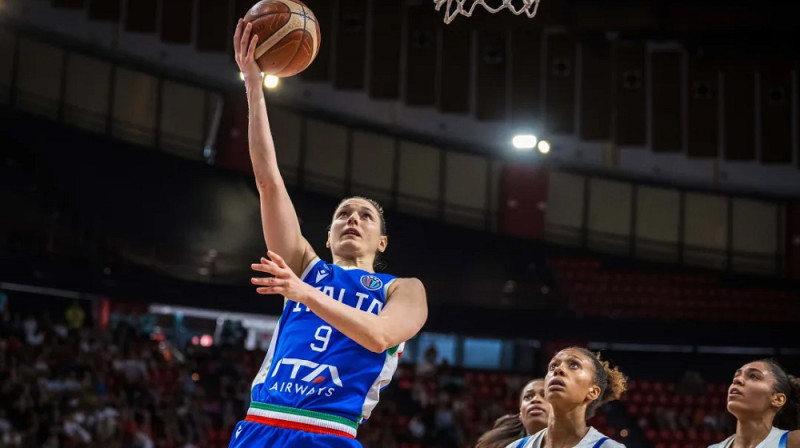 Čečilja Zandalasini 2025. gada 29. jūnijā. Foto: EuroBasket Women