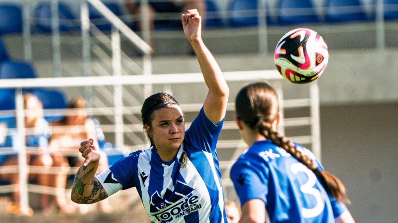 "Iecavas"/"Olaines" futboliste Gabriela Elēna Velpa. Foto: Sieviešu futbols