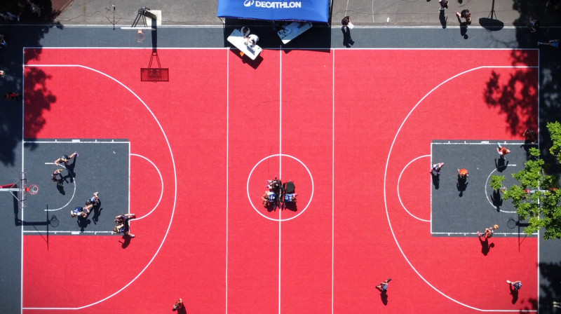 Latvijas Jaunatnes 3x3 basketbola čempionāta pirmais posms Upesciemā. Publicitātes foto
