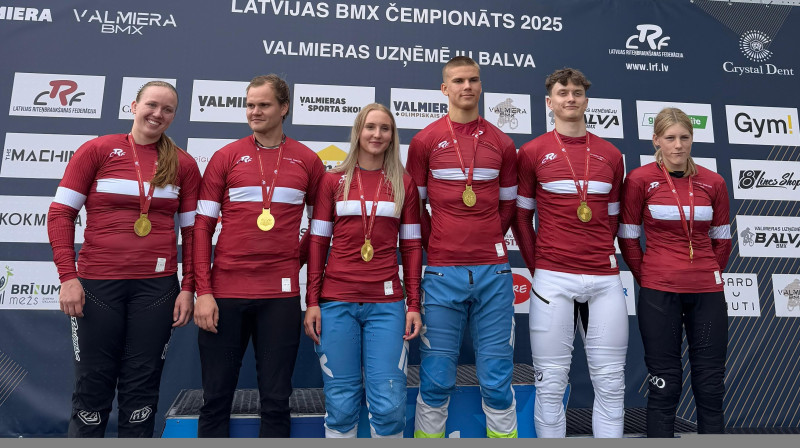 2025. gada BMX Latvijas čempioni
Foto: lrf.lv