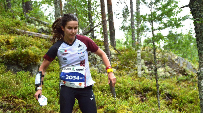 Sandra Grosberga pasaules čempionāta vidējās distances kvalifikācijā (Foto: IOF/Kristina Lindgren).