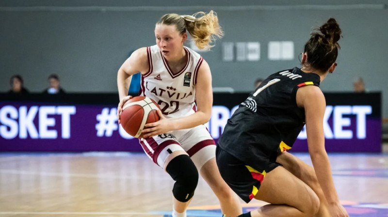 Maija Aploka 2025. gada 6. jūlijā. Foto: FIBA