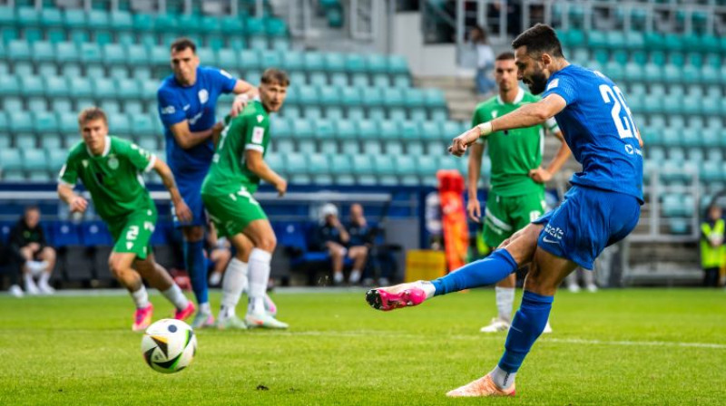 Stefans Paničs gūst vārtus. Foto: Sanita Sparāne/RFS
