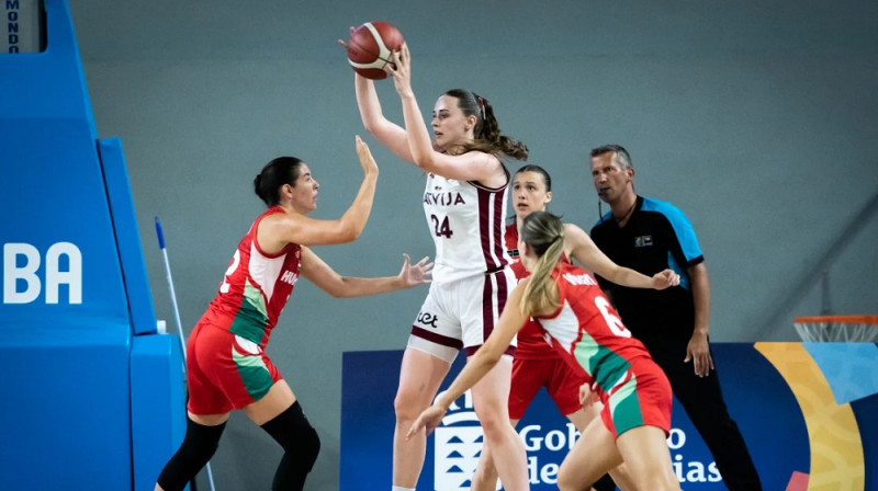 Anna Liepiņa 2025. gada 13. jūlijā. Foto: FIBA