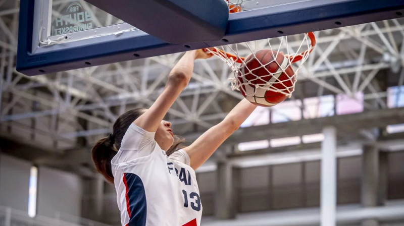 Alisja Turnebize 2025. gada 13. jūlijā La Palmas salā. Foto: FIBA