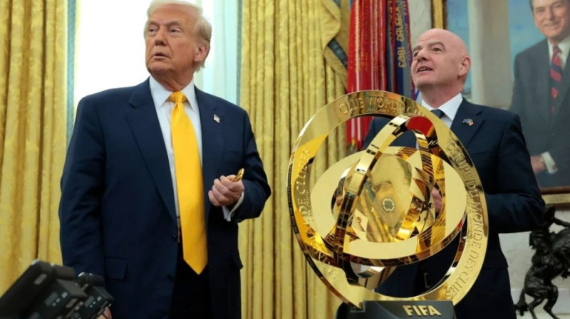 Donalds Tramps un Džanni Infantīno Foto: Getty Images