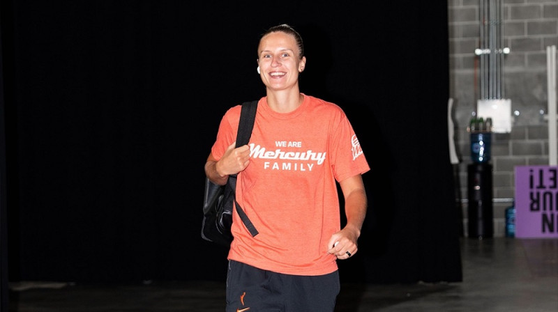 Kitija Laksa 2025. gada jūlijā. Foto: Phoenix Mercury