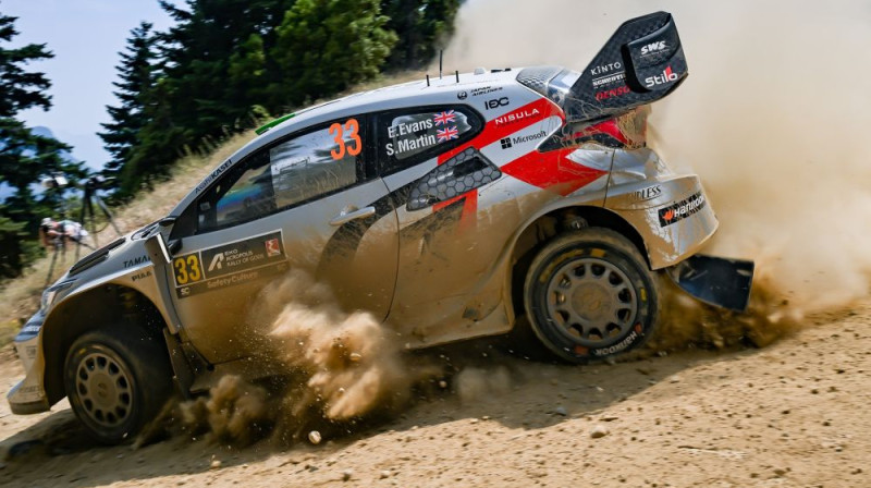 WRC sezonas līderis Elfins Evanss. Foto: Toyota Gazoo Racing WRT