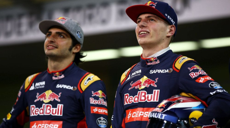 Karloss Sainss un Makss Verstapens "Toro Rosso" laikos. Foto: Motorsport.com