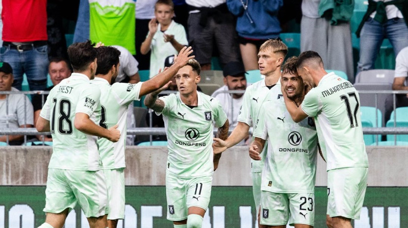 Ļubļanas "Olimpijas" futbolisti. Foto: NK Olimpija Ljubljana