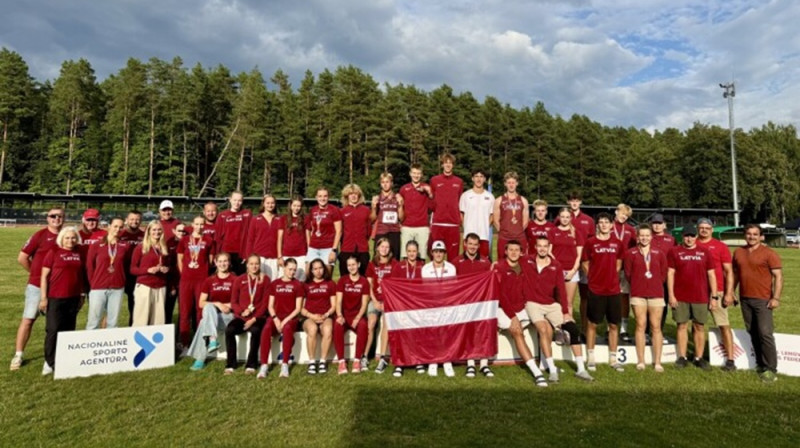 Latvijas junioru izlase. Foto: LVS.