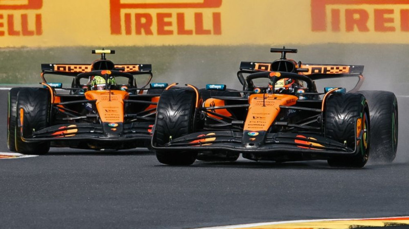 Oskars Piastri un Lando Noriss. Foto: McLaren Racing