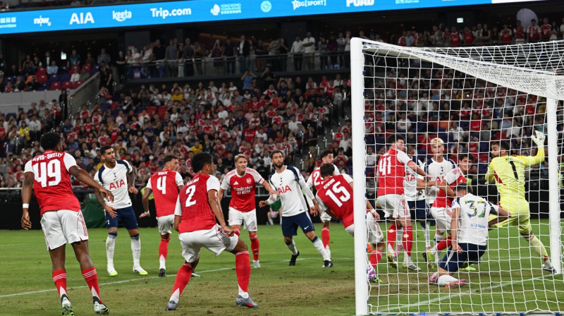 Mirklis no Londonas "Arsenal" un Totenhemas "Hotspur" spēles Honkongā. Foto: Kobe Li/Nexpher Images/Scanpix