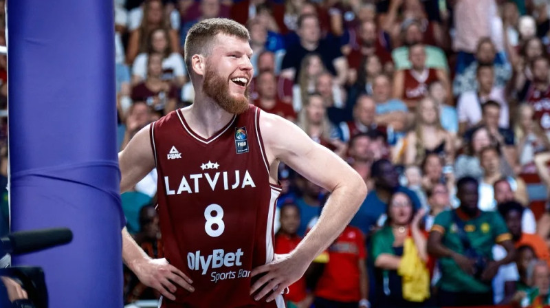 Dāvis Bertāns. Foto: FIBA