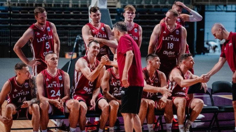 Latvijas basketbola izlase Foto: LBS