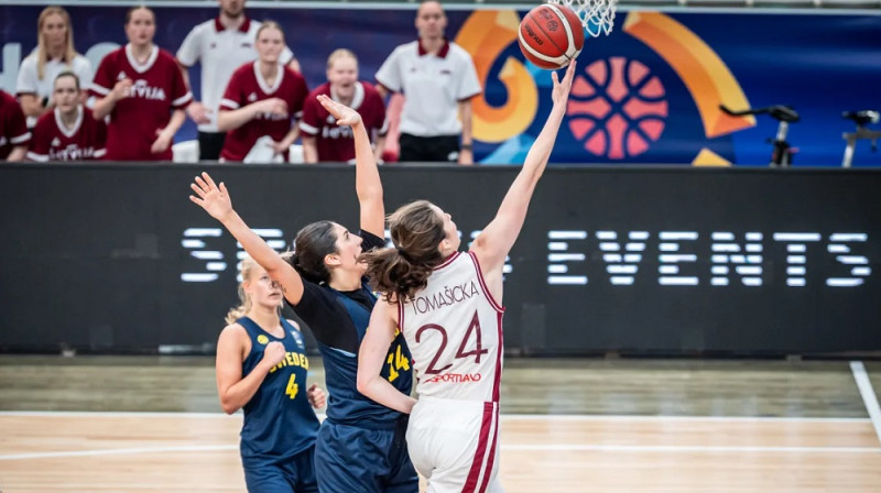 Raina Tomašicka 2025. gada 3. augustā. Foto: FIBA