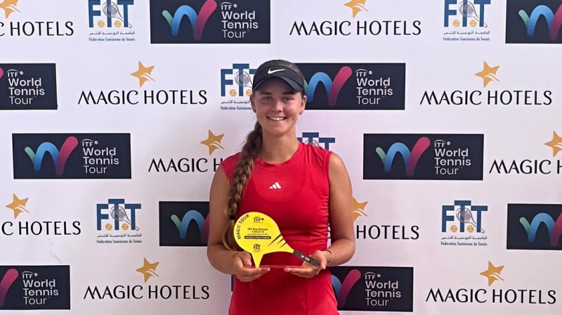 Beatrise Zeltiņa. Foto: @zeltabecinaa / W15 Monastir