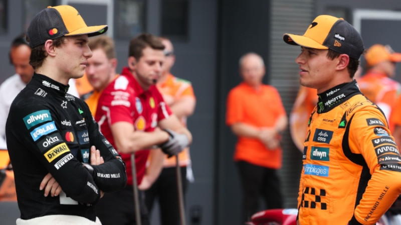 Oskars Piastri un Lendo Noriss. Foto: picture alliance / HOCH ZWEI/Scanpix