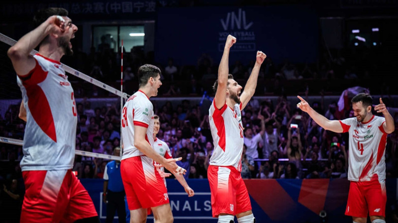 Polijas valstsvienības volejbolisti. Foto: volleyballworld.com