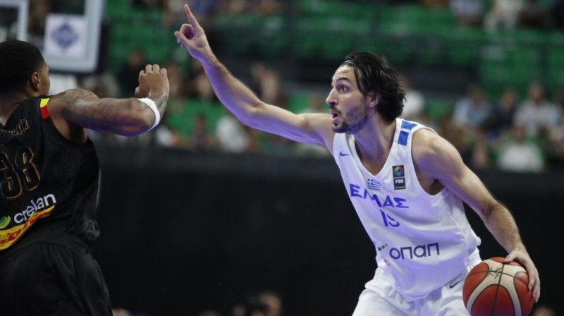 Grieķijas valstsvienības basketbolists Dimitrioss Kacivelis. Foto: Eurokinissi