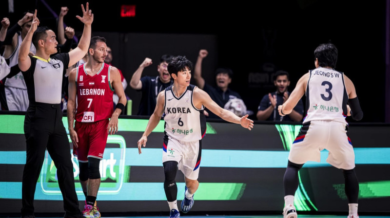 Dienvidkorejas valstsvienības basketbolists Čihūns Paks. Foto: FIBA