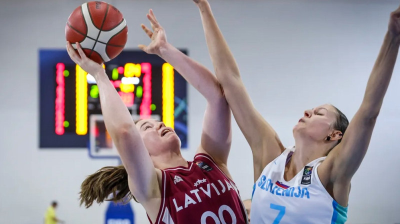 Evelīna Otto 2025. gada 10. augustā. Foto: FIBA