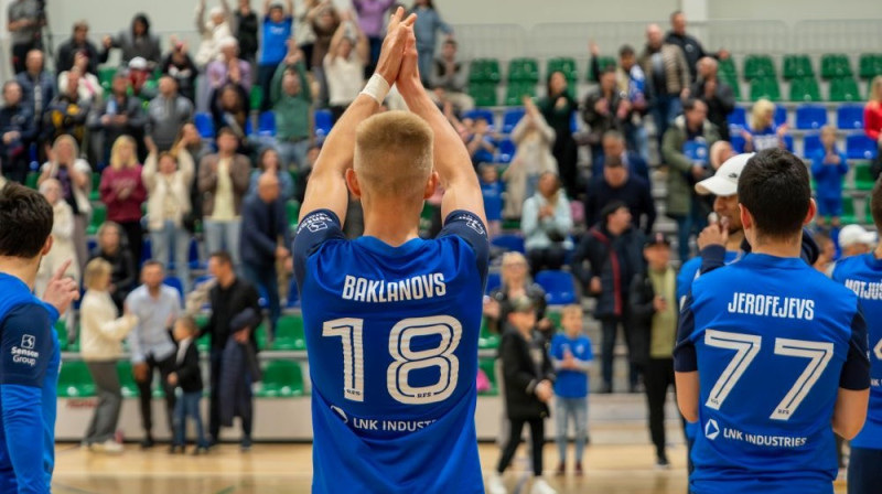 RFS telpu futbolisti Foto: Sanita Ieva Sparāne/RFS