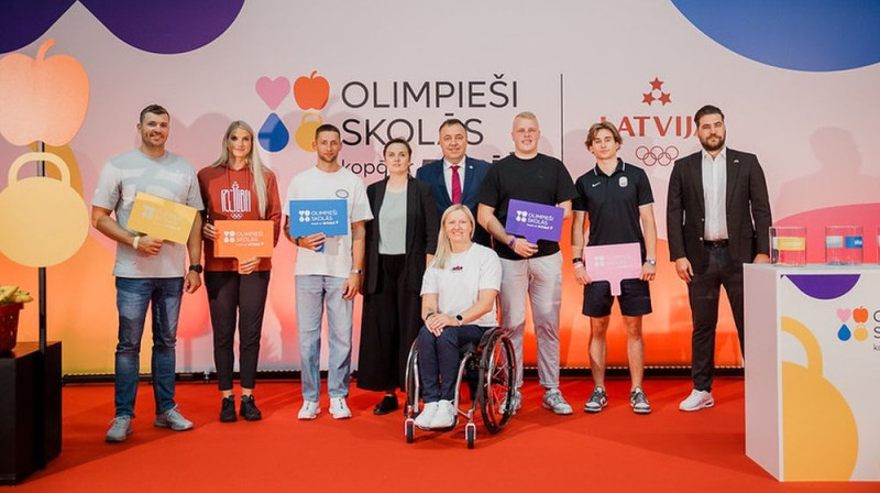 "Olimpieši skolās ar Rimi" iniciatīva Foto: LOK
