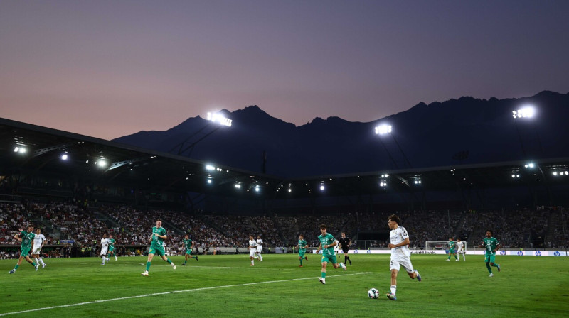Mirklis no "Tirol" un Madrides "Real" spēles Insbrukā. Foto: Anna Szilágyi/EPA/Scanpix
