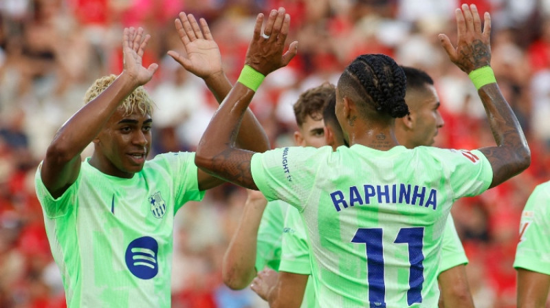 Lamins Jamals un Rafinja. Foto: AFP/Scanpix