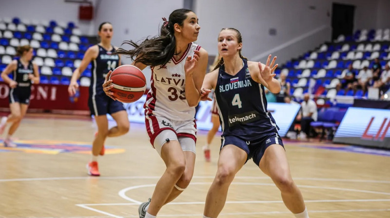 Šarlote Skrebele 2025. gada 15. augustā. Foto: FIBA