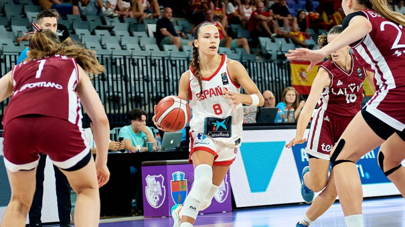 Epizode pusfināla spēlē. Foto: FIBA