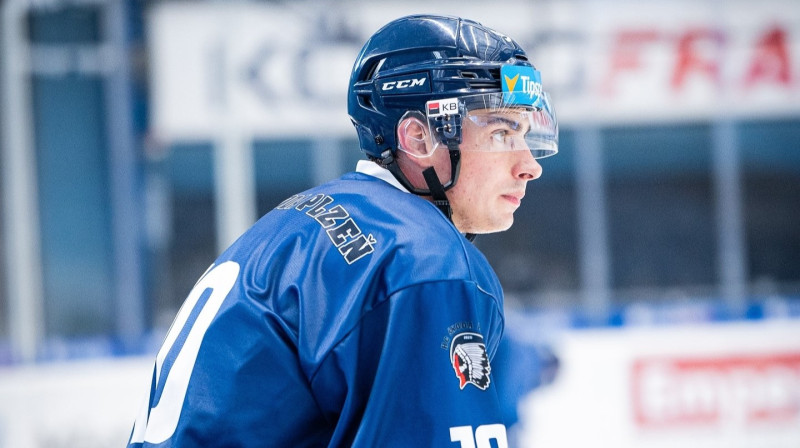 Kristiāns Rubīns. Foto: Lukáš Haváček/HC Škoda Plzeň