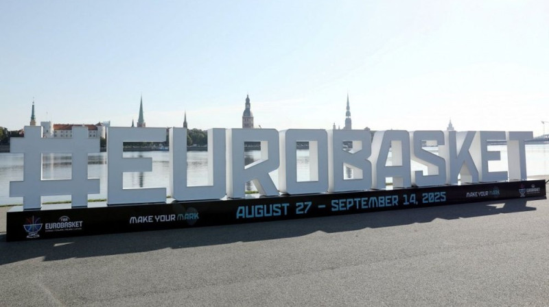 "EuroBasket" vides reklāma Foto: LBS