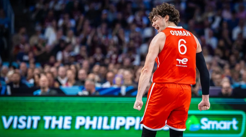 Džedi Osmans 2025. gada 27. augustā. Foto: FIBA