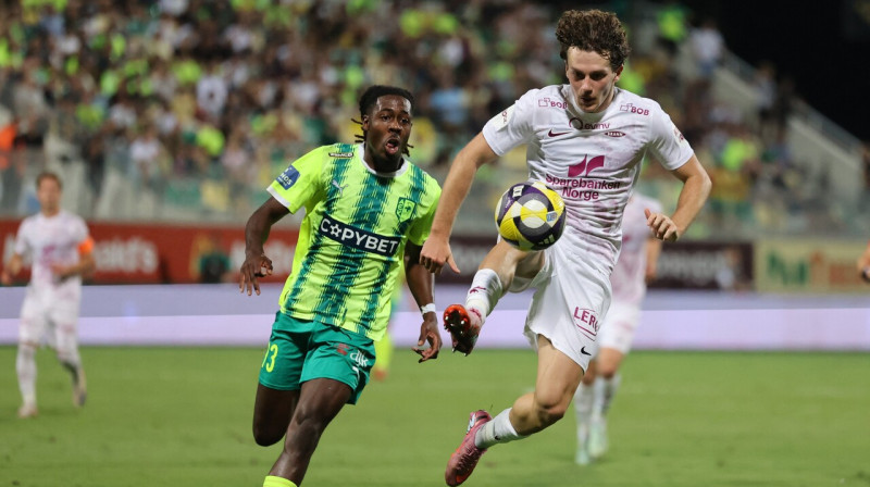 Mirklis no Larnakas AEK un Bergenas "Brann" cīņas Kiprā. Foto: Yiannis Kourtoglou/Reuters/Scanpix