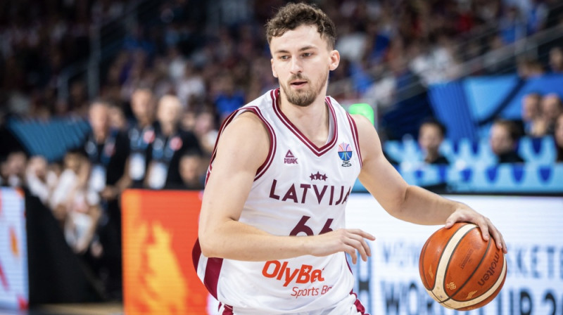 Kristers Zoriks mačā pret Turciju. Foto: FIBA