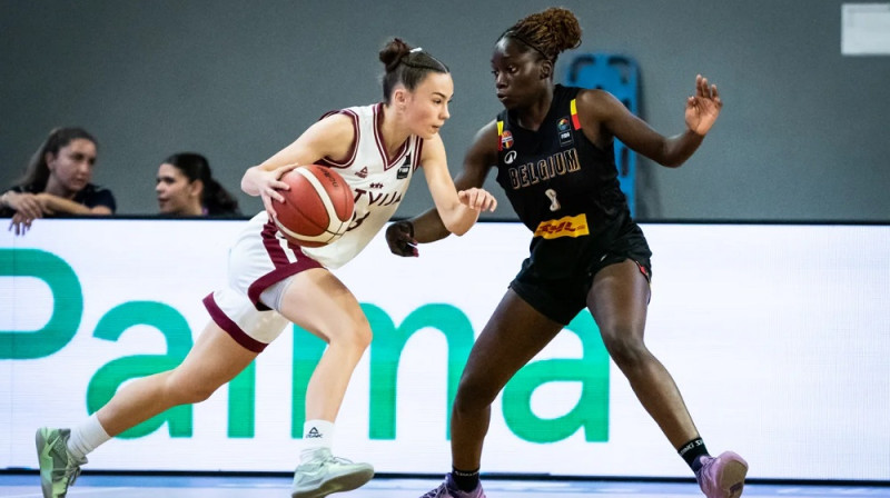 Mila Luzgina Eiropas U18 čempionātā. Foto: FIBA