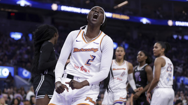 Fīniksas "Mercury" basketboliste Kaliā Kūpere. Foto: Scott Strazzante/San Francisco Chronicle/Scanpix