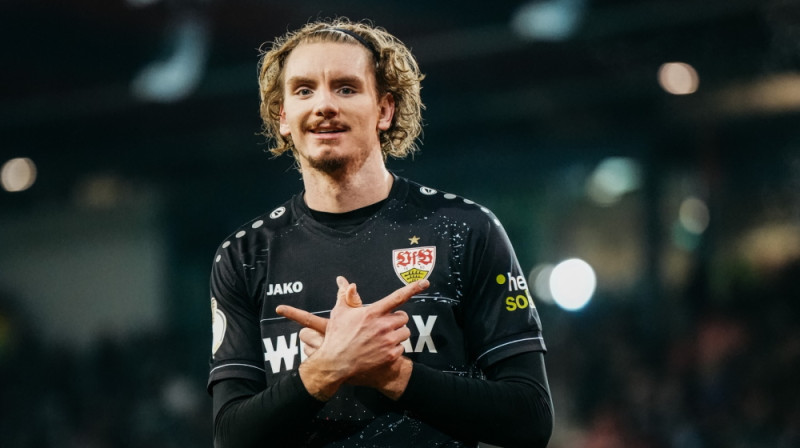 Niks Voltemāde. Foto: VfB Stuttgart