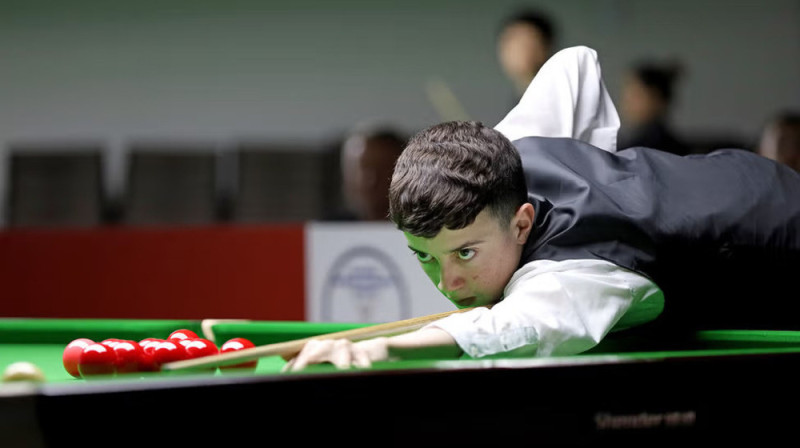 Filips Kalniņš. Foto: WorldSnookerFed/scanpix.