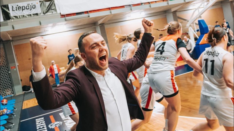 Ģirts Splīte: desmitā uzvara Šauļos. Foto: Liepāja/LSSS