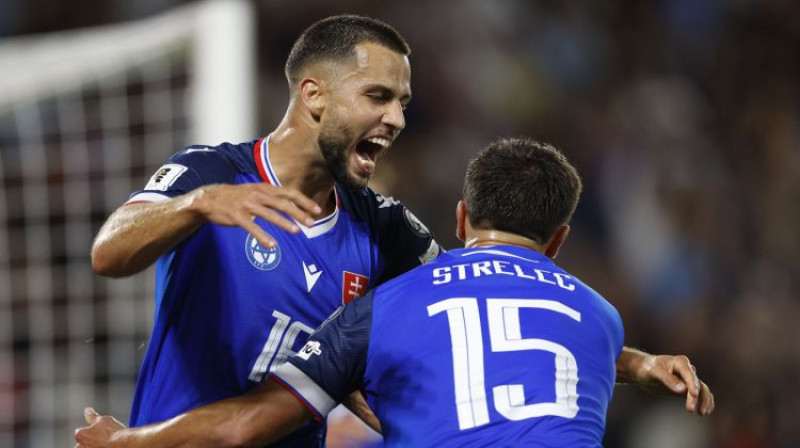 Dāvids Hancko un Davids Strelecs. Foto: Reuters/Scanpix