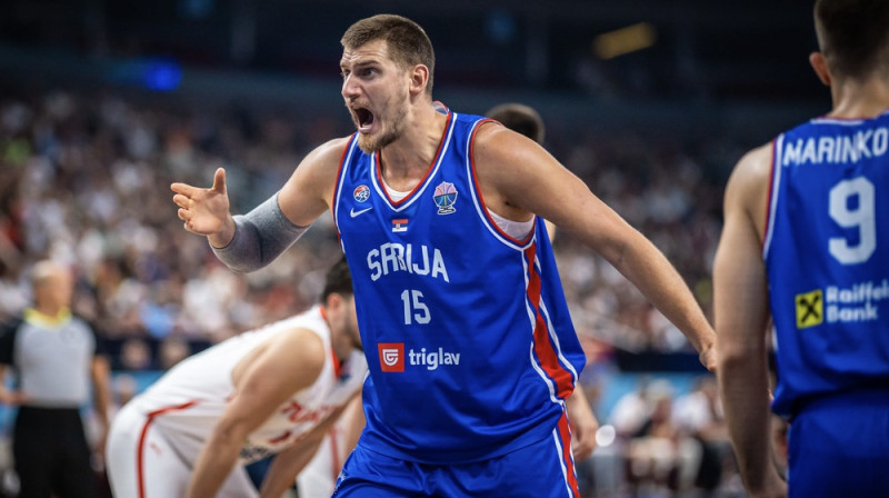 Nikola Jokičs. Foto: FIBA